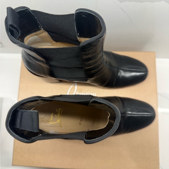 Christian Louboutin Black and Red Heeled Boots - Picture 5 of 10